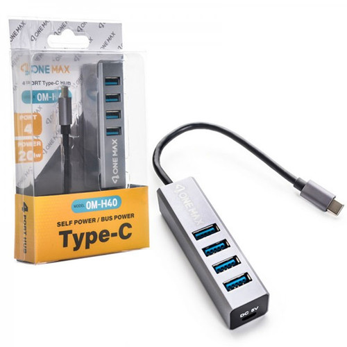 هاب ONEMAX OM-H40 USB3.0 TYPE-C