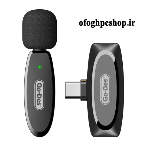 میکروفون یقه ای بی سیم تایپ سی Go-Des مدل GD-WS301 TC