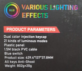 کیبورد گیمینگ مکانیکال RGB جدل KL-100