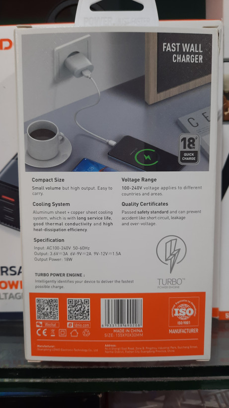شارژر دیواری LDNIO A303Q 18W
